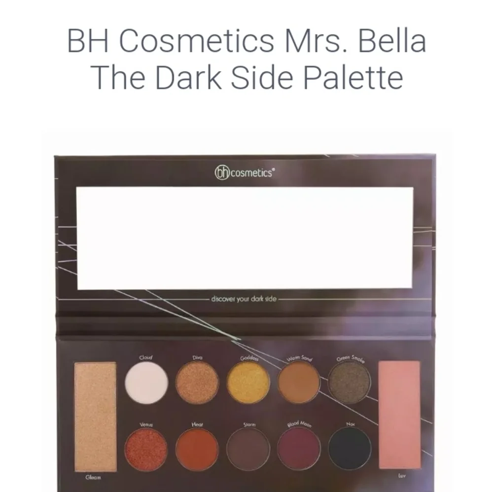 BH COSMETICS MRS BELLA THE DARK SIDE TWILIGHT MAKEUP PALLETTE